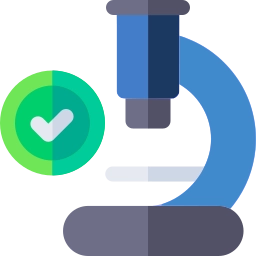 Microscope with tick {{brizy_dc_image_alt imageSrc=